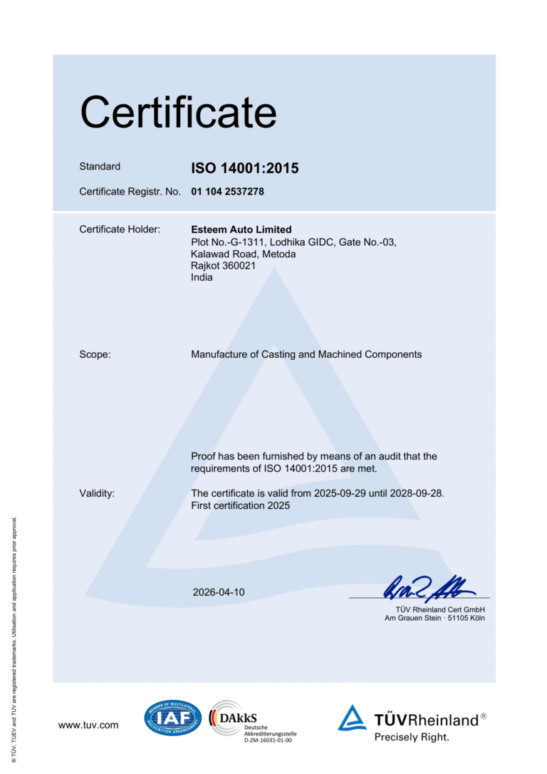 Esteem Auto Limited ISO 14001_2015-1