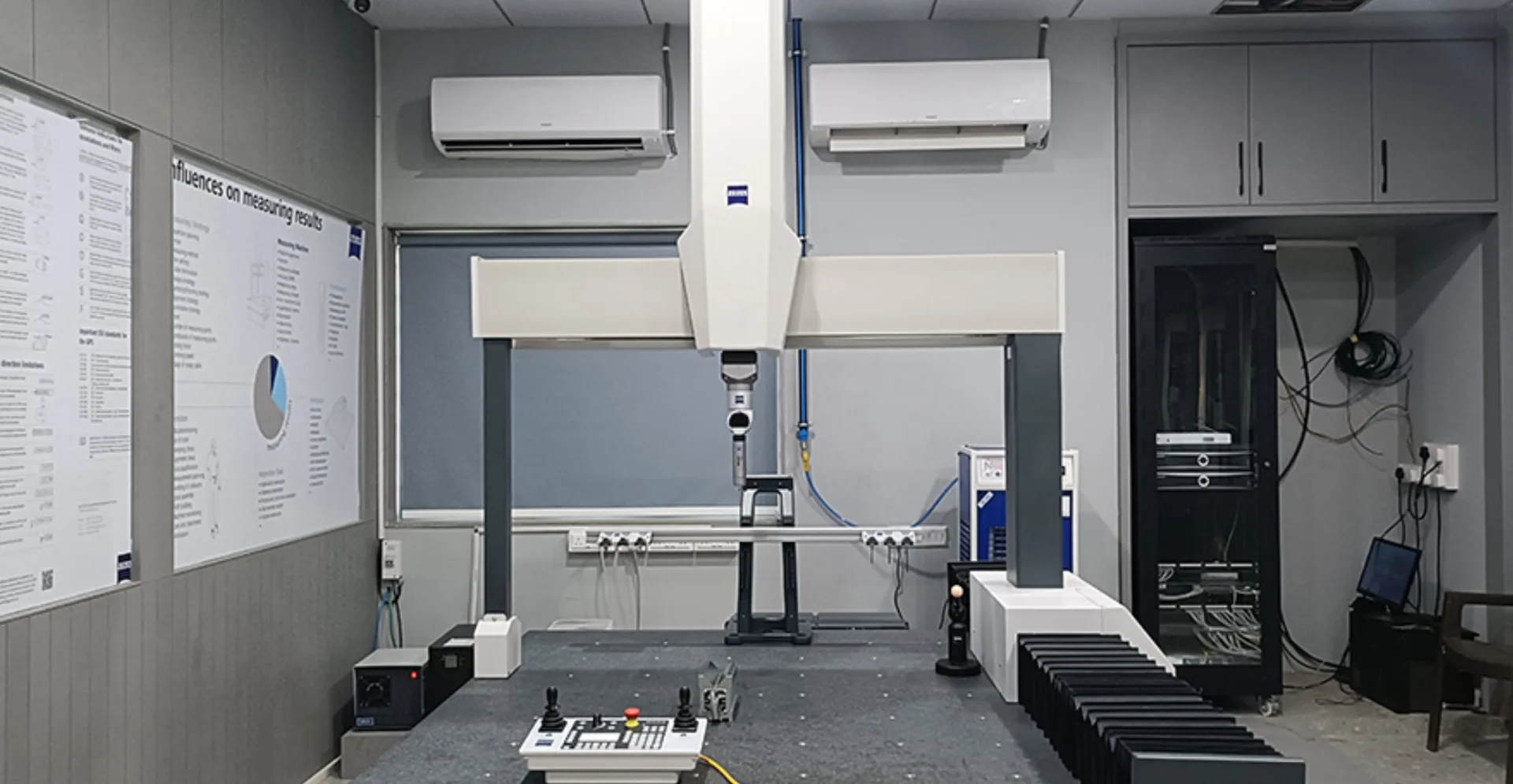Coordinate measuring machine performing 3-D dimensional verification of a casting at Esteem Auto